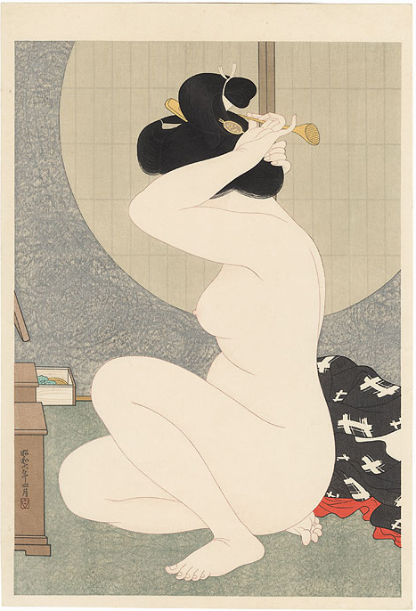 Arranging Hair by Hirano Hakuho